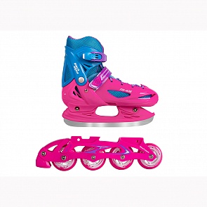 Ролики-коньки 2в1 Black Aqua AS-406, мультиколор, размер 30-33 (Black Aqua, 7539RT) Ролики-коньки 2в1 Black Aqua AS-406, мультиколор, размер 30-33 (Black Aqua, 7539RT)